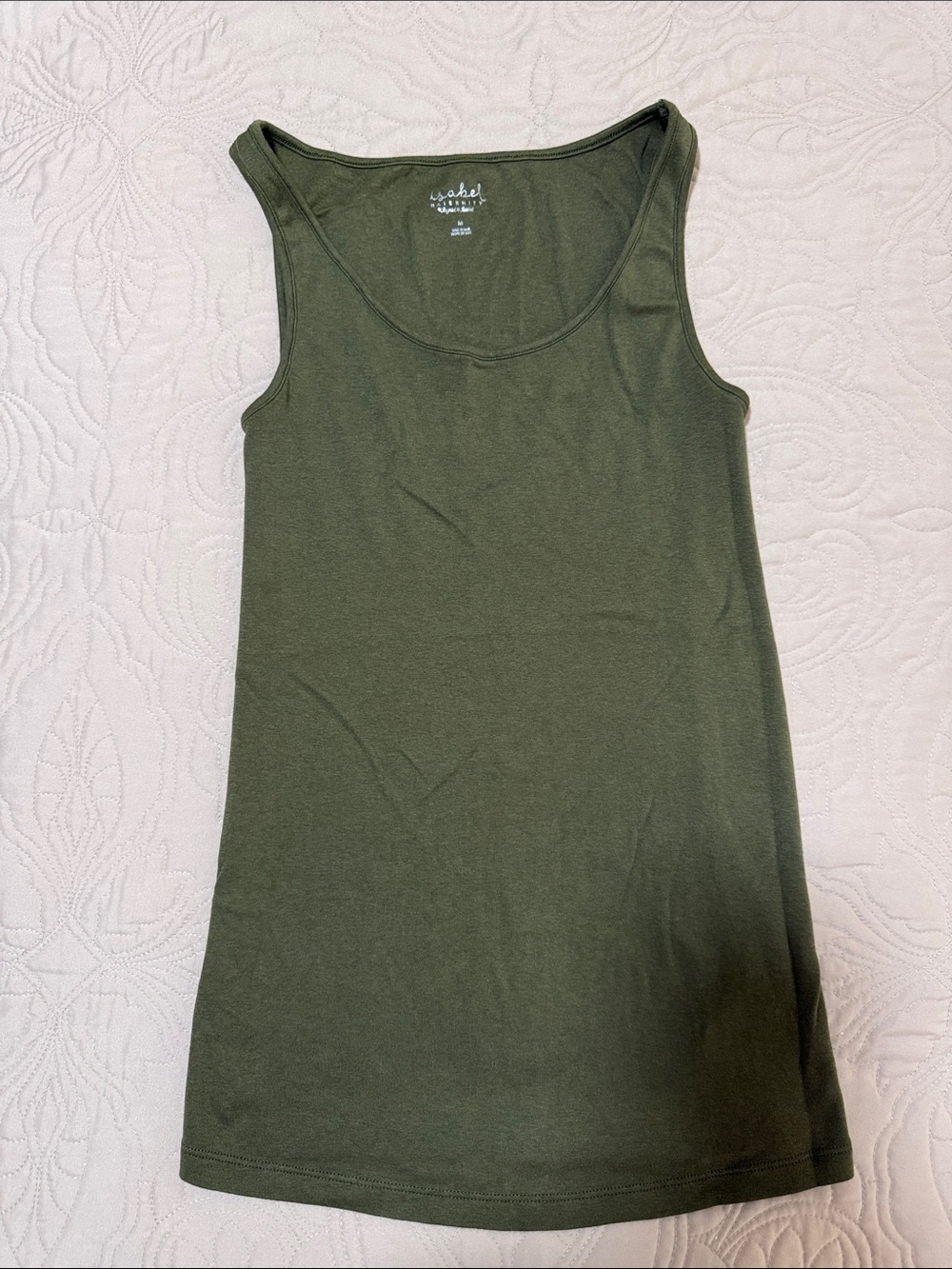 Maternity Women’s Olive Scoop Neck Tank Top
